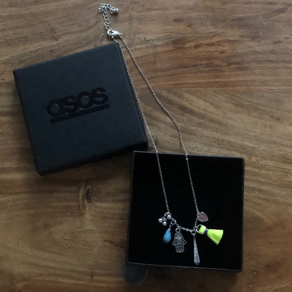 ASOS Charm Necklace - Multi / One Size